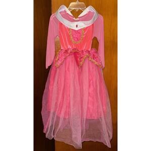 NNJXD Halloween Girl Pink PRINCESS DRESS Party Costume Fancy Dress 150 Size 12